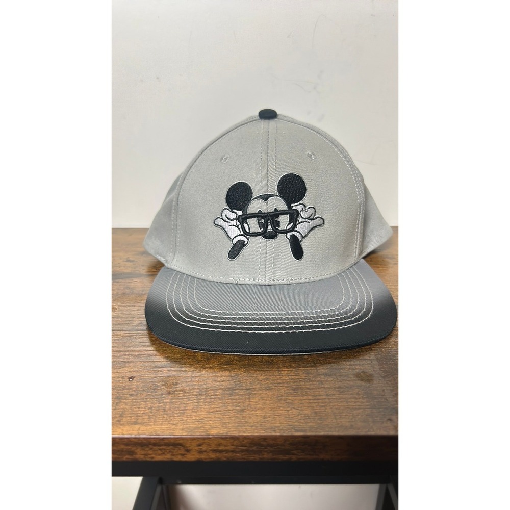 Disney parks Mickey with glasses hat snap back‎
